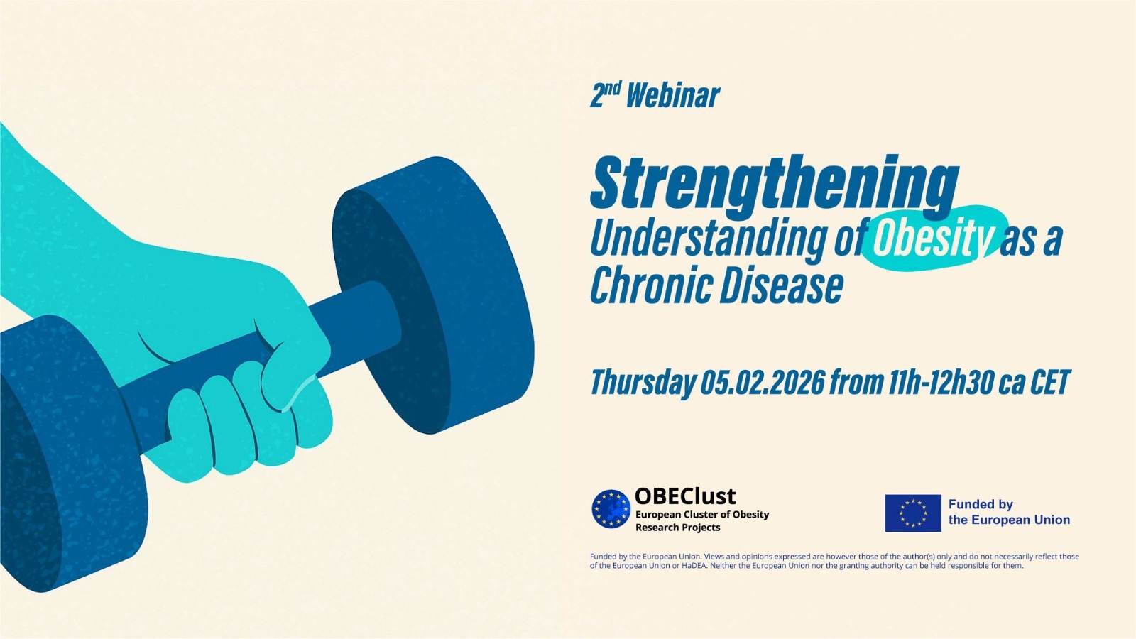 OBEClust Webinar | Strengthening understanding of obesity as a chronic disease