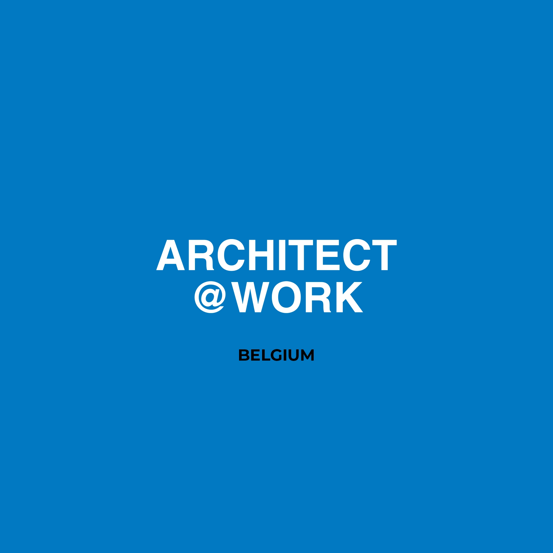 Architect @ Work Brussels